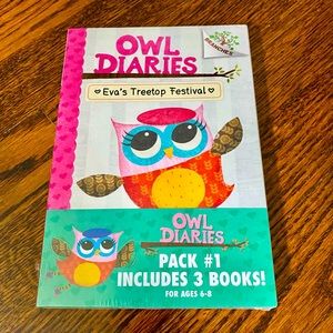 NWT! Owl Diaries #1-3 Young Reader Novels